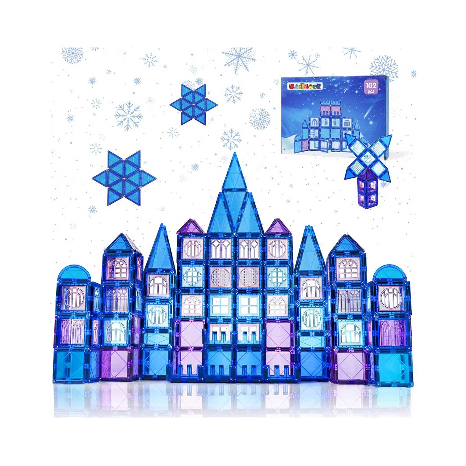 102pcs Frozen Magnetic Building Tiles